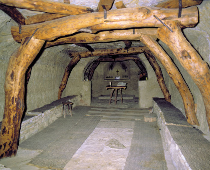 interior de la cueva