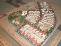 Maqueta. Planificación urbana de un pueblo de colonización